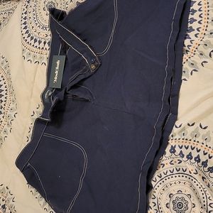 MODCLOTH Navy Twill Skirt (Mini?) Size 22 NWT denim-ish?